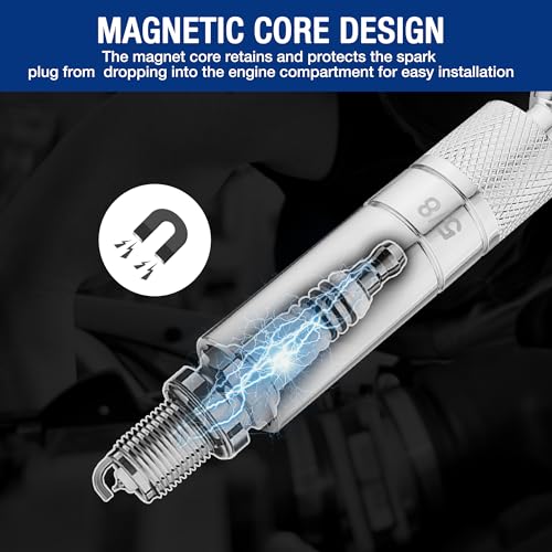 WORKPRO Magnetic Spark Plug Socket Set for Automotive Mechanics
| WORKPRO 7 PCS Magnetic Swivel Spark Plug Socket Set f